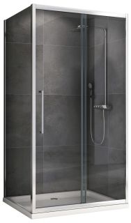 Душевой уголок ABBER Schwarzer Diamant AG30130H-S75 130x75см хром